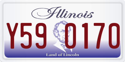 IL license plate Y590170