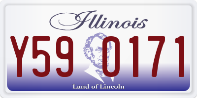 IL license plate Y590171