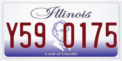 IL license plate Y590175