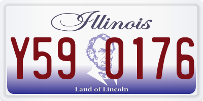 IL license plate Y590176