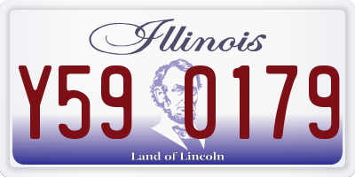 IL license plate Y590179