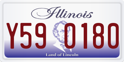 IL license plate Y590180