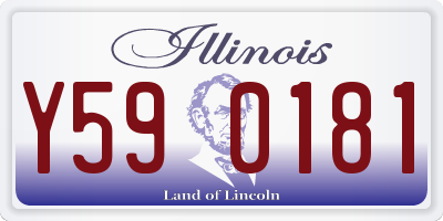 IL license plate Y590181