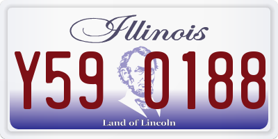 IL license plate Y590188