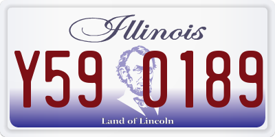 IL license plate Y590189