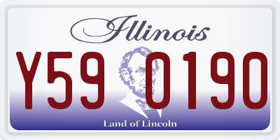 IL license plate Y590190