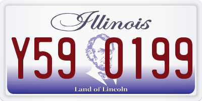 IL license plate Y590199