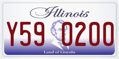 IL license plate Y590200