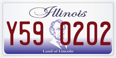 IL license plate Y590202