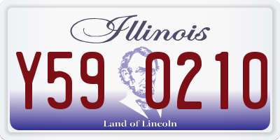 IL license plate Y590210