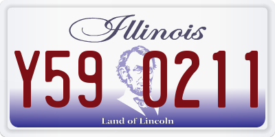 IL license plate Y590211