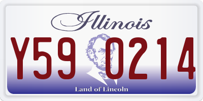 IL license plate Y590214