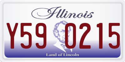 IL license plate Y590215