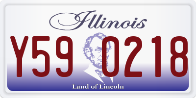 IL license plate Y590218