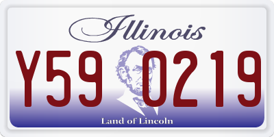 IL license plate Y590219