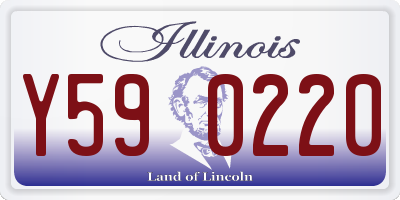 IL license plate Y590220