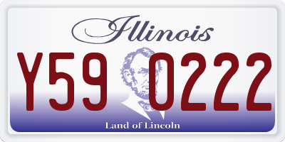 IL license plate Y590222