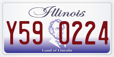 IL license plate Y590224