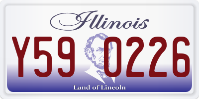 IL license plate Y590226
