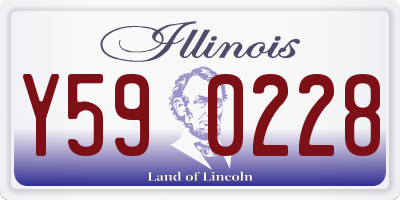 IL license plate Y590228