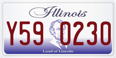IL license plate Y590230