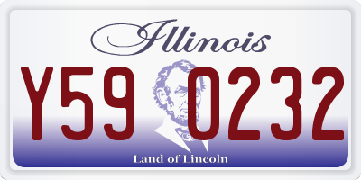 IL license plate Y590232