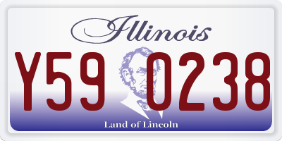 IL license plate Y590238