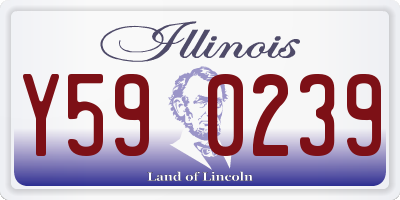 IL license plate Y590239