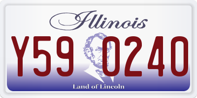IL license plate Y590240