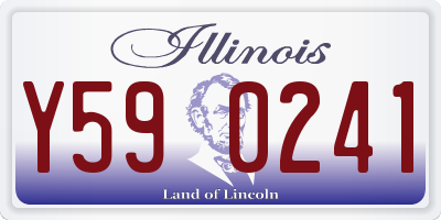 IL license plate Y590241