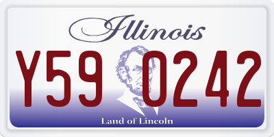 IL license plate Y590242