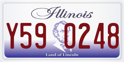 IL license plate Y590248