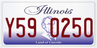 IL license plate Y590250