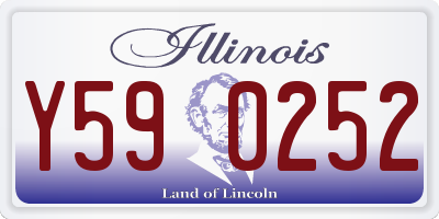 IL license plate Y590252