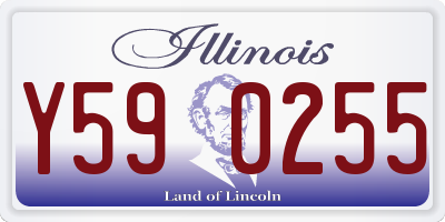 IL license plate Y590255