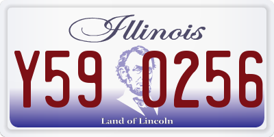 IL license plate Y590256