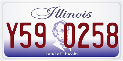 IL license plate Y590258