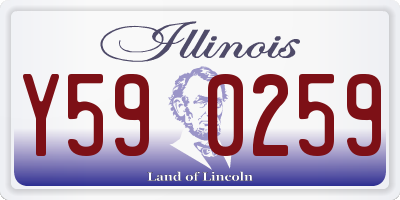 IL license plate Y590259