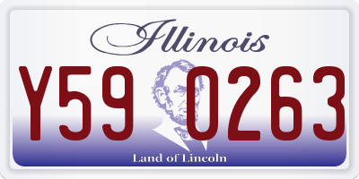 IL license plate Y590263
