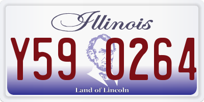 IL license plate Y590264