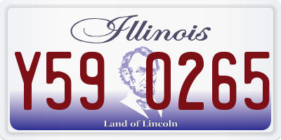 IL license plate Y590265