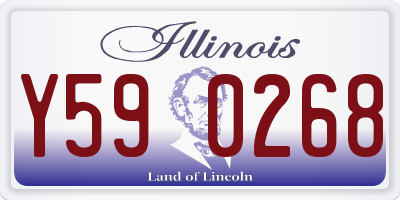 IL license plate Y590268