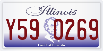 IL license plate Y590269