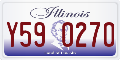 IL license plate Y590270