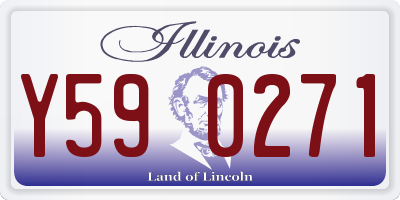 IL license plate Y590271