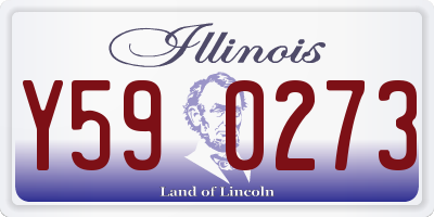 IL license plate Y590273