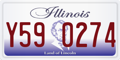 IL license plate Y590274
