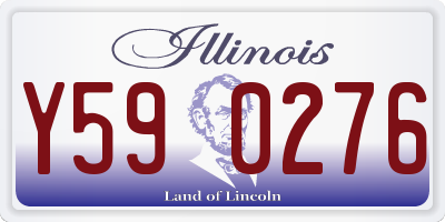 IL license plate Y590276