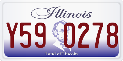 IL license plate Y590278
