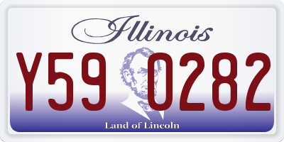IL license plate Y590282